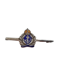 1940s World War Two Stamped Silver Royal Navy Sweetheart Brooch