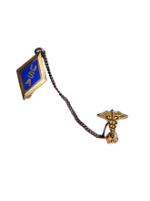 Load image into Gallery viewer, 1940s World War Two US Medic Caduceus Brooch

