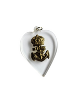 Load image into Gallery viewer, 1940s World War Two Royal Navy Lucite Drop/Pendant
