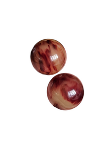 1940s/1950s Rhubarb and Custard Bakelite Earrings