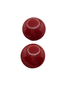 1940s Dark Red Bakelite Earrings