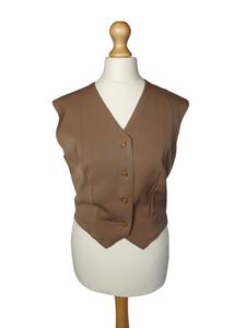 1940s Rare Taupe 4 Piece Suit - Jacket, Waistcoat, Skirt and Trousers