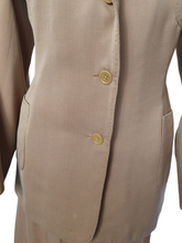 Load image into Gallery viewer, 1940s Rare Taupe 4 Piece Suit - Jacket, Waistcoat, Skirt and Trousers
