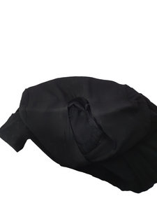 1940s Black Damask Dress