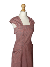 Load image into Gallery viewer, 1940s Red, White and Blue Check Pinafore / Sun Dress
