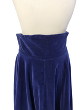 Load image into Gallery viewer, 1950s Royal Blue Thick Huge Velvet Skirt
