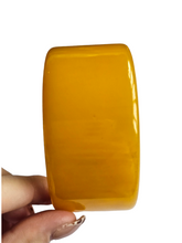 Load image into Gallery viewer, 1940s Yellow/Orange Marbled Fat Big Chunky Bakelite Bangle
