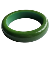 Load image into Gallery viewer, 1940s Chunky Bluey Green Bakelite Bangle
