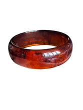 Load image into Gallery viewer, 1940s Inky Root Beer Chunky Bakelite Bangle
