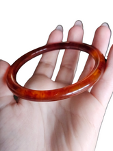 Load image into Gallery viewer, 1940s Red/Brown Marbled French Bakelite Bangle
