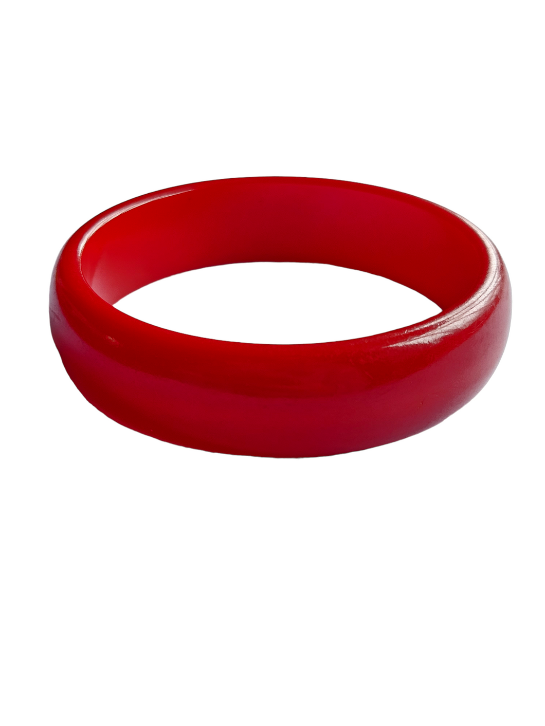 1940s Chunky Red Bakelite Bangle
