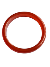 Load image into Gallery viewer, 1940s Brick Red Almost Sheer Bakelite Bangle
