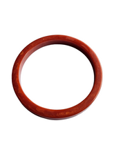 Load image into Gallery viewer, 1940s Terracotta Marbled Flat Cut Bakelite Bangle
