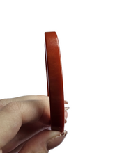Load image into Gallery viewer, 1940s Terracotta Marbled Flat Cut Bakelite Bangle

