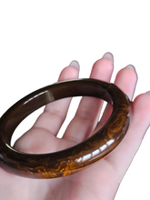 Load image into Gallery viewer, 1940s Huge Chunky Brown Marbled Bakelite Bangle
