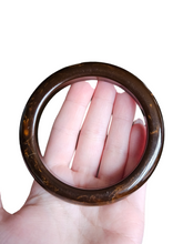 Load image into Gallery viewer, 1940s Huge Chunky Brown Marbled Bakelite Bangle
