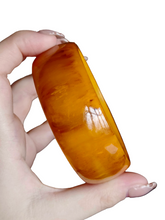 Load image into Gallery viewer, 1940s Banoffee Brown and Golden Marbled Bakelite Bangle
