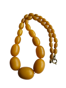 1940s Chunky Galalith Necklace