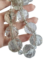 Load image into Gallery viewer, 1930s Chunky Faceted Glass On Chain Necklace
