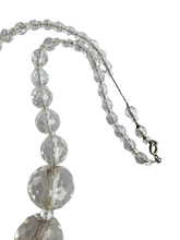 Load image into Gallery viewer, 1930s Chunky Faceted Glass On Chain Necklace
