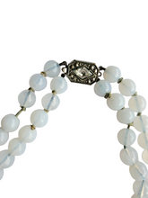 Load image into Gallery viewer, 1950s Opaline Glass Double Strand Necklace
