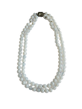 Load image into Gallery viewer, 1950s Opaline Glass Double Strand Necklace
