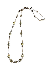 Load image into Gallery viewer, 1920s/1930s Foil Glass Rolled Wire Necklace
