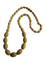 Load image into Gallery viewer, 1940s Olive Bead Galalith Necklace
