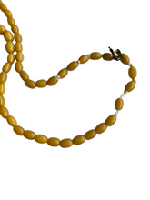 Load image into Gallery viewer, 1930s Mustard Long Galalith Necklace
