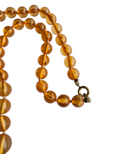 Load image into Gallery viewer, 1950s Long Peach Knotted Lucite Necklace
