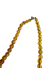 Load image into Gallery viewer, 1930s Art Deco Marmalade Orange Glass Necklace
