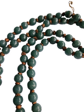 Load image into Gallery viewer, 1930s Deco Teal Blue Glass Knotted Long Necklace
