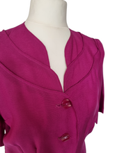 Load image into Gallery viewer, 1940s Deadstock Magenta Pink Moygashel Jacket
