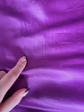 Load image into Gallery viewer, 1950s Bright Purple Liquid Satin Dress
