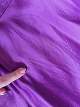 Load image into Gallery viewer, 1950s Bright Purple Liquid Satin Dress
