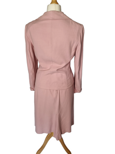 1940s/1950s Pale Pink Lightweight Wool Suit