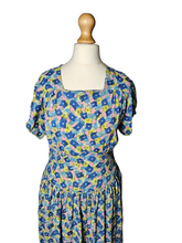 Load image into Gallery viewer, 1940s Bright Colourful Spot Abstract Dress
