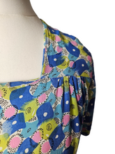 Load image into Gallery viewer, 1940s Bright Colourful Spot Abstract Dress
