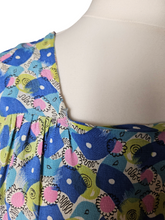 Load image into Gallery viewer, 1940s Bright Colourful Spot Abstract Dress
