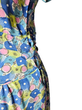 Load image into Gallery viewer, 1940s Bright Colourful Spot Abstract Dress
