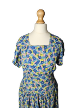 Load image into Gallery viewer, 1940s Bright Colourful Spot Abstract Dress
