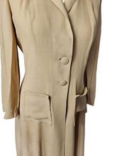Load image into Gallery viewer, 1930s Cream/Beige Linen Summer Coat
