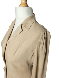 1930s Cream/Beige Linen Summer Coat