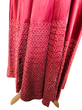 Load image into Gallery viewer, 1940s Cranberry Red Liquid Satin Dressing Gown/Robe
