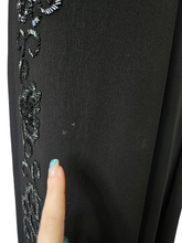 Load image into Gallery viewer, 1940s Black Beaded Sash Dress
