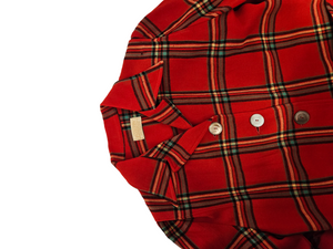 1940s Red Tartan Pendleton Jacket