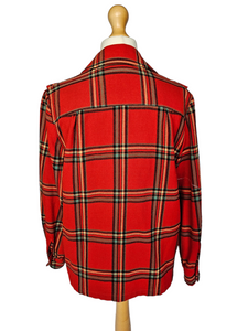 1940s Red Tartan Pendleton Jacket