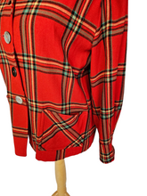 Load image into Gallery viewer, 1940s Red Tartan Pendleton Jacket
