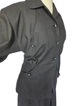 Load image into Gallery viewer, 1940s Black Suit With Button Cuffs

