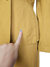 Load image into Gallery viewer, 1940s Golden Yellow Suit With Peter Pan Collar
